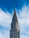 New York, NY / United States-Jan. 30, 2017: View of the top of the Chrysler Building Royalty Free Stock Photo